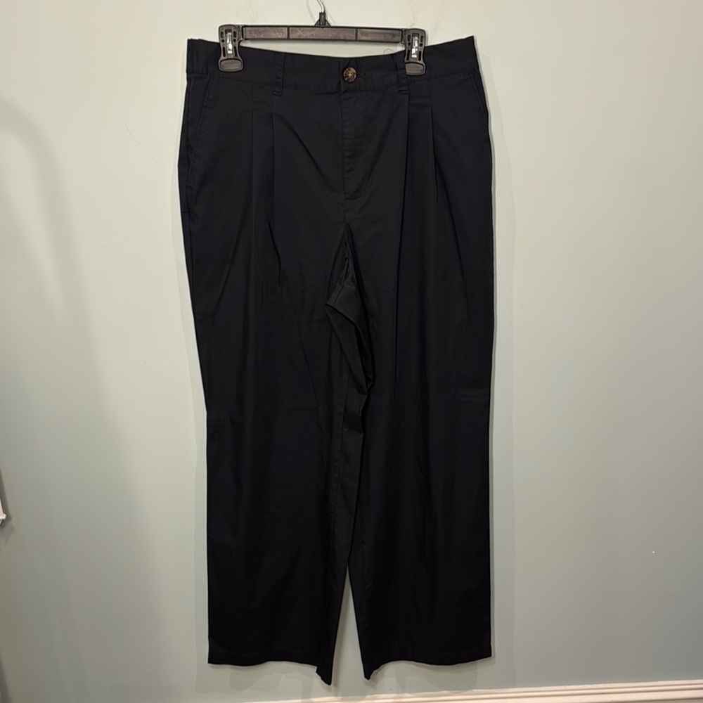 Lands End black lightweight casual pants Size 12